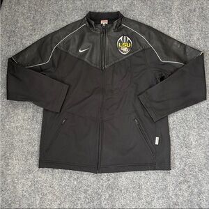 LSU Tigers Jacket Mens Medium Black NCAA Football Nike 2007 National Champions